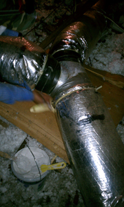 Installing Duct Insulation